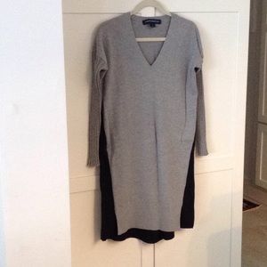 French Connection knit and silk tunic